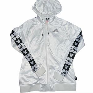 Kappa x Disney White Zip-Up Hoodie